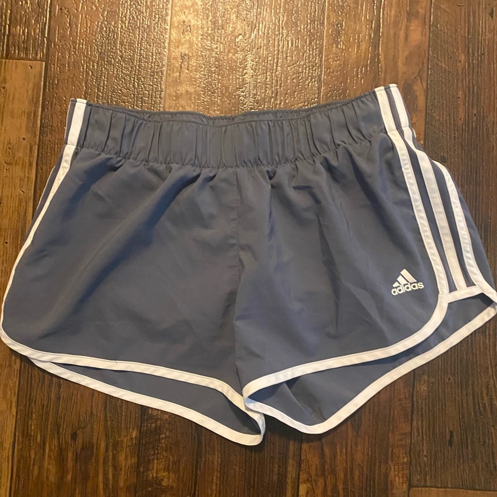 Grey adidas shorts